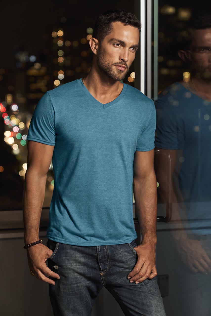 Adult Tri-Blend V-Neck Tee