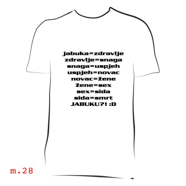 majica sa ispisom najpovoljnije majice sa slikom poklon fora fortes plus krizevci